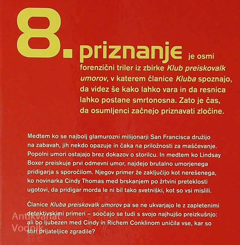8. PRIZNANJE, James Petterson