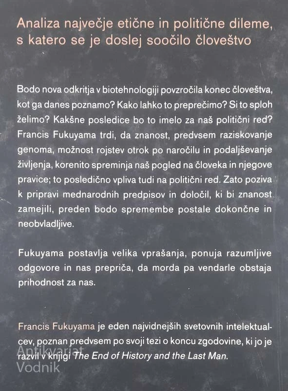 KONEC ČLOVEŠTVA, Francis Fukuyama