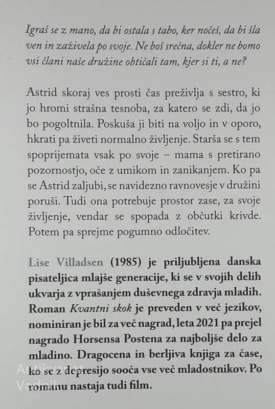 KVANTNI SKOK, Lise Villadsen