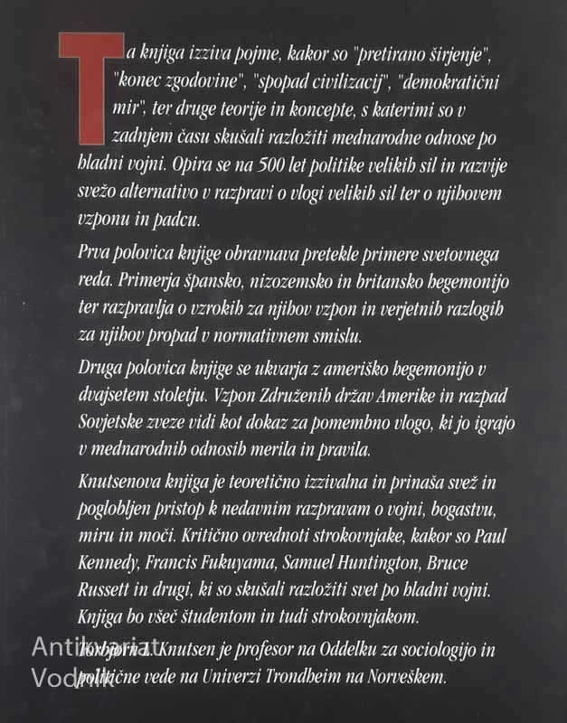 VZPON IN PROPAD SVETOVNIH REDOV, Torbjørn L. Knutsen