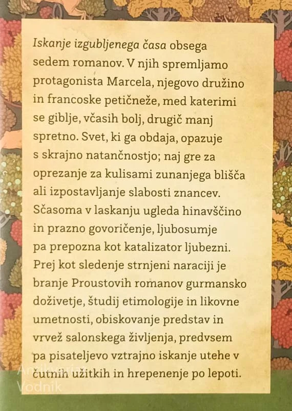 V SWANNOVEM SVETU, Marcel Proust