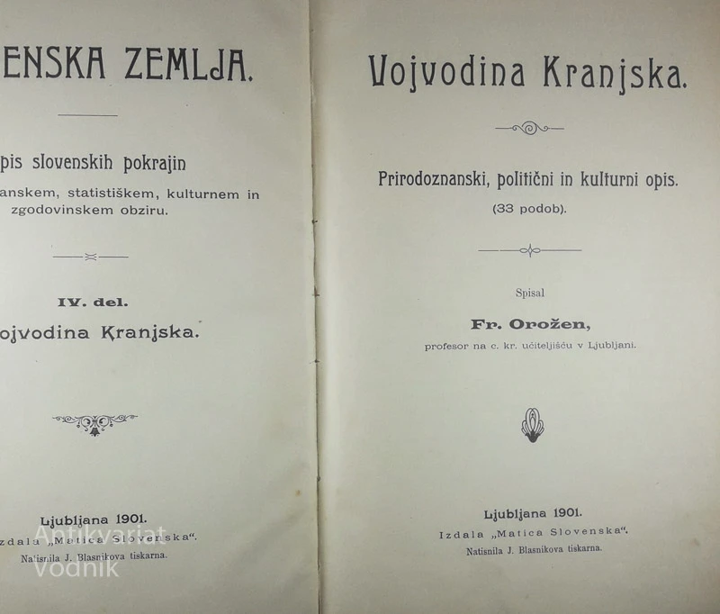 VOJVODINA KRANJSKA, Fr. Orožen