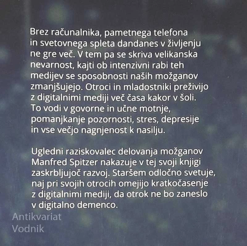 DIGITALNA DEMENCA, Manfred Spitzer