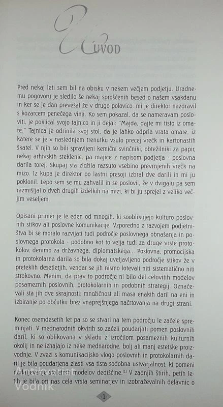 KULTURA POSLOVNIH, PROMOCIJSKIH IN PROTOKOLARNIH DARIL, Janez Bogataj