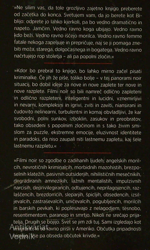 ČE UMREM, PREDEN SE ZBUDIM; KLASIČNO OBDOBJE FILMA NOIR, Marcel Štefančič, jr.