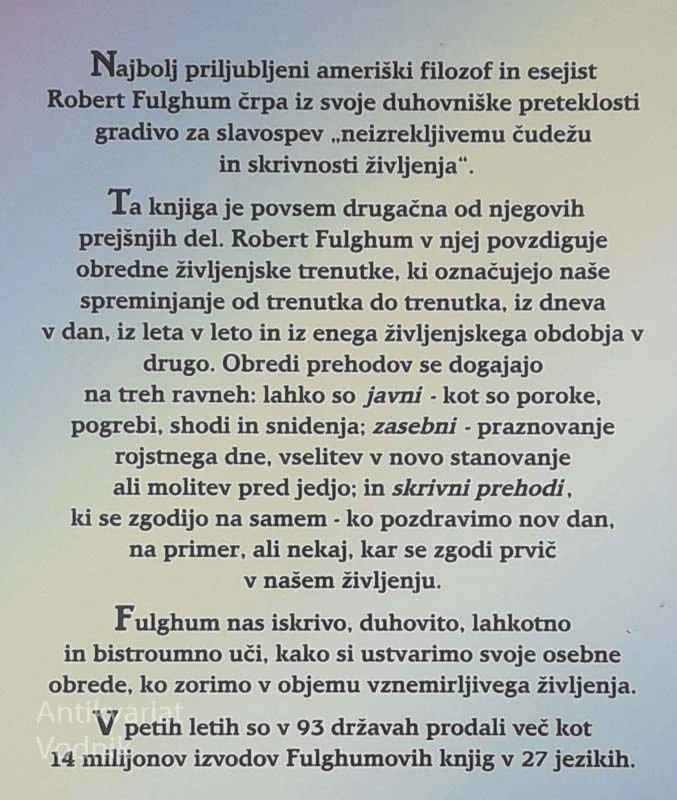 OD ROJSTVA DO SMRTI, Robert Fulghum