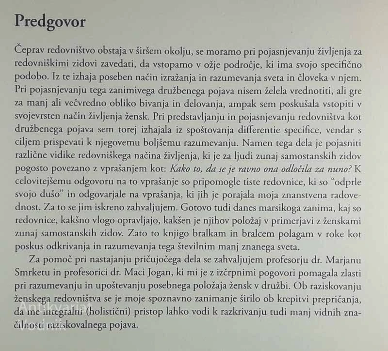 KRISTUSOVE NEVESTE; ŽENSKO REDOVNIŠTO NA SLOVENSKEM V 20. STOLETJU, Sonja Bezjak