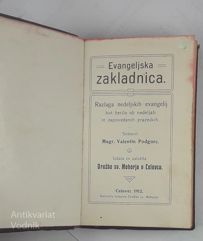 EVANGELIJSKA ZAKLADNICA, Msgr. Valentin Podgorc