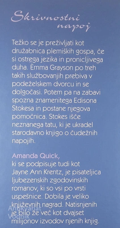 SKRIVNOSTNI NAPOJ, Amanda Quick
