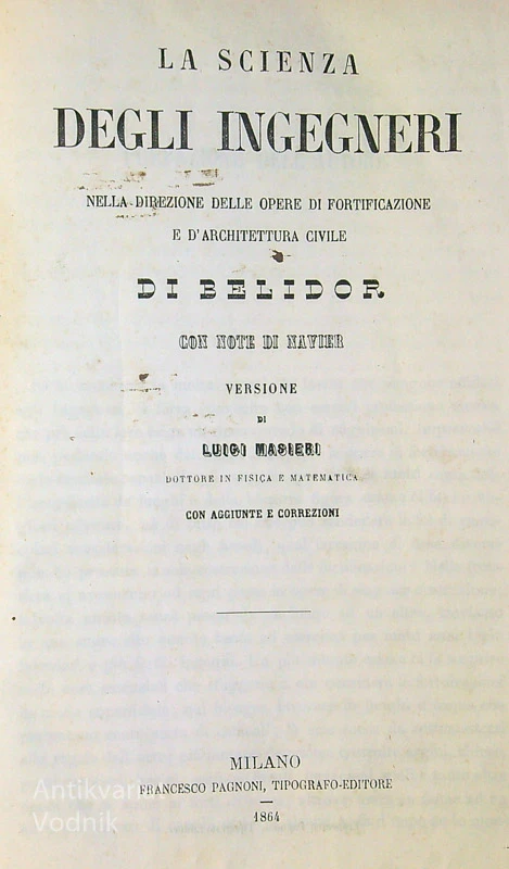 LA SCIENZA DEGLI INGEGNERI, Luigi Masieri