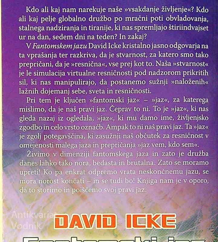 FANTOMSKI JAZ; In kako poiščemo pravi jaz, I. del, David Icke