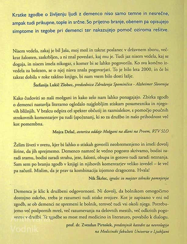 KJE SO MOJI KLJUČI; O ŽIVLJENJU Z DEMENCO, več avtorjev