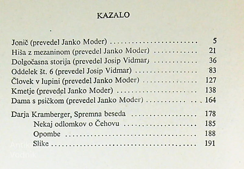NOVELE, Anton Pavlovič Čehov