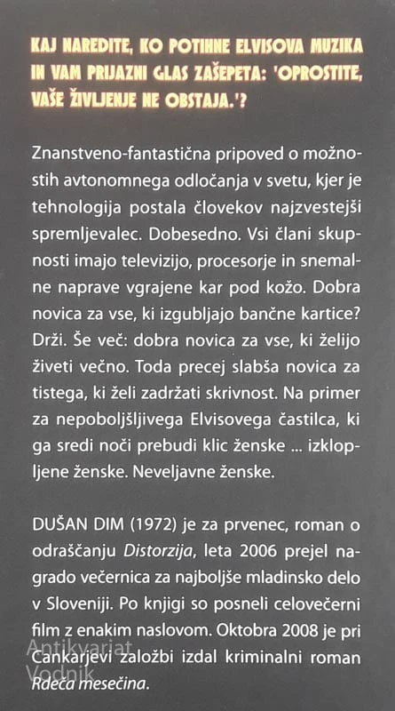 OPROSTITE, VAŠE ŽIVLJENJE NE OBSTAJA, Dušan Dim