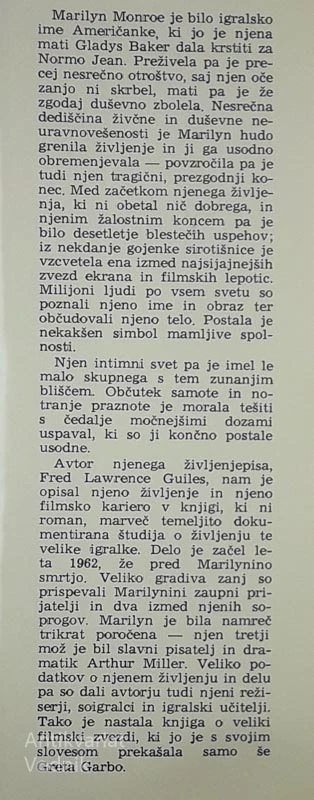 ŽIVLJENJE MERILYN MONROE, Fred Lawrence Guiles