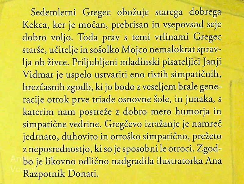 KEKEC IZ 2. B, Janja Vidmar (ilustrirala Ana Razpotnik Donati)