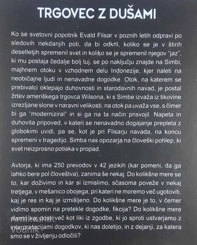 TRGOVEC Z DUŠAMI, Evald Flisar