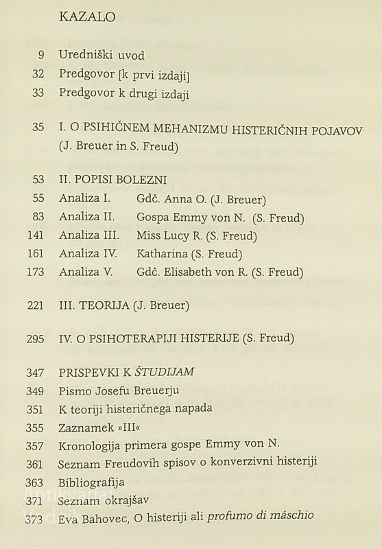 ŠTUDIJE O HISTERIJI, Josef Breuer in Sigmund Freud