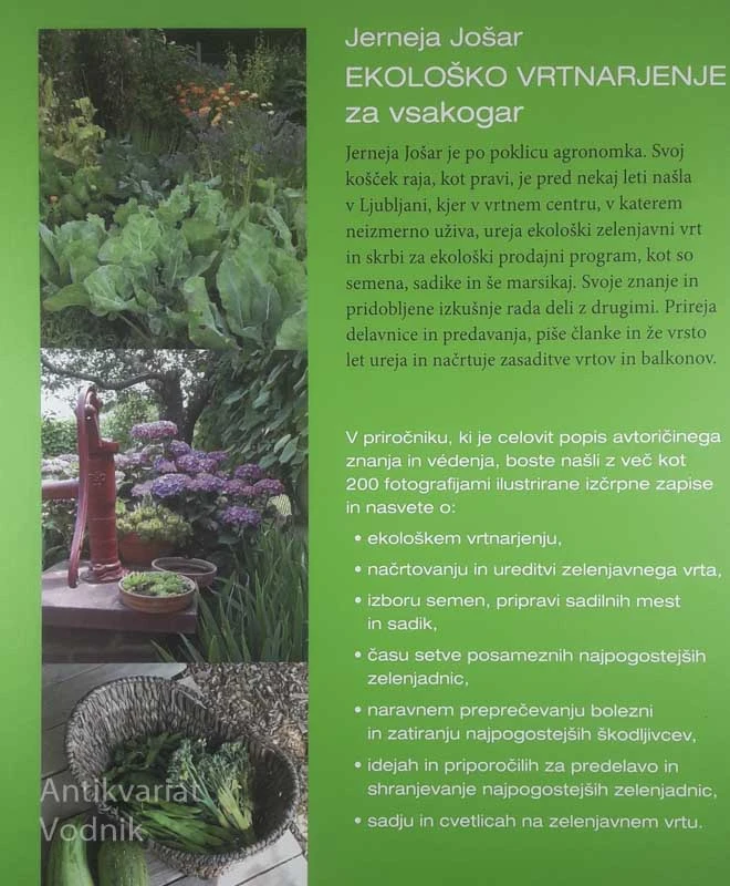 EKOLOŠKO VRTNARJENJE ZA VSAKOGAR, Jerneja Jošar