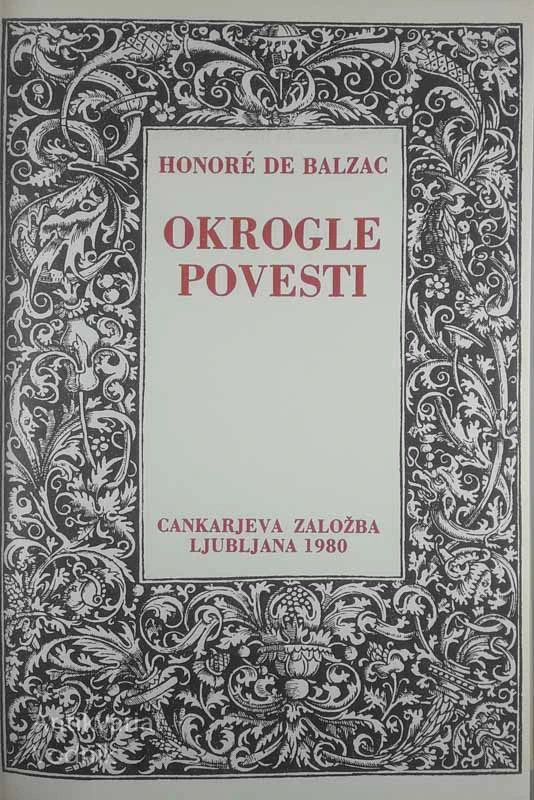 OKROGLE POVESTI, Honoré de Balzac