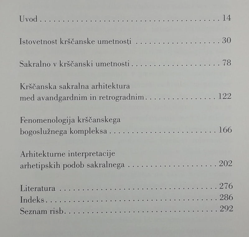 ARHITEKTURNI OBRISI SAKRALNEGA, Leon Debevec