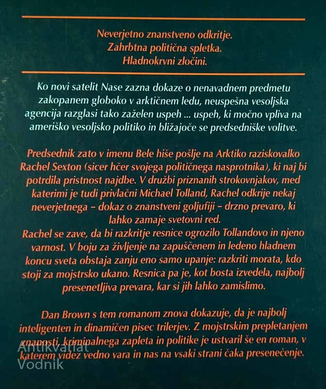 LEDENA PREVARA, Dan Brown