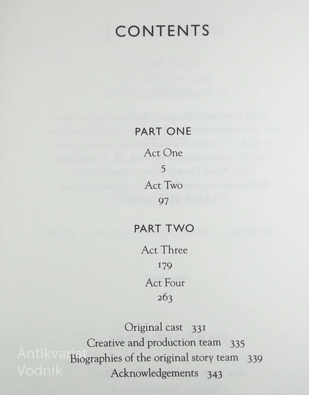 HARRY POTTER AND THE CURSED CHILD; PARTS ONE AND TWO, J. K. Rowling, Jack Thorne, in John Tiffany
