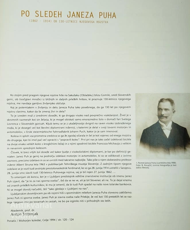 JANEZ PUH; ČLOVEK, IZUMITELJ, TOVARNAR, VIZIONAR, več avtorjev