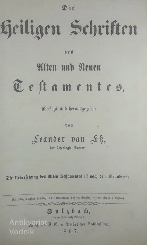DIE HEILIGE SCHRIFT, Leander van Ek