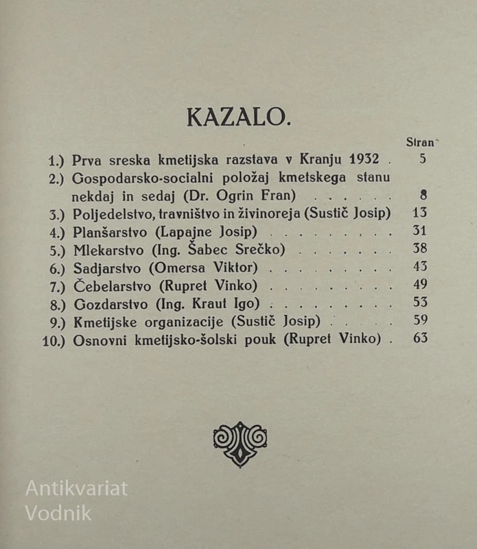 KMETIJSTVO KRANJSKEGA SREZA