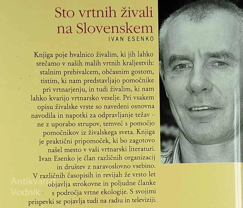 STO VRTNIH ŽIVALI NA SLOVENSKEM, Ivan Esenko