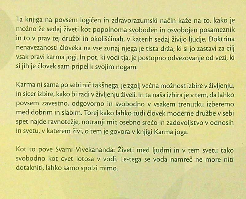 KARMA JOGA, Svami Vivekananda