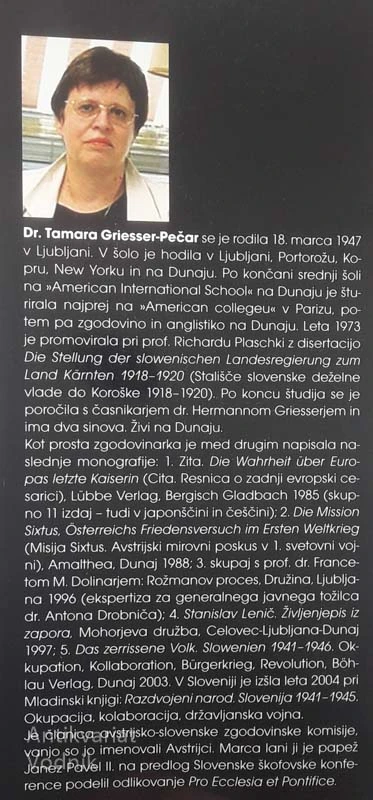 CERKEV NA ZATOŽNI KLOPI, Tamara Griesser-Pečar