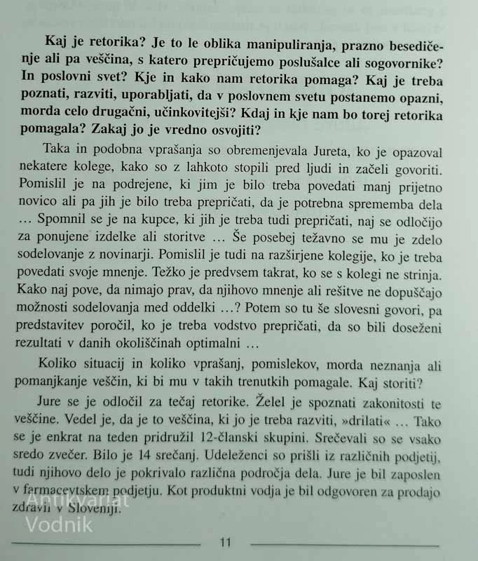 RETORIKA; VEŠČINA PREPRIČEVANJA, Tatjana Zidar Gale