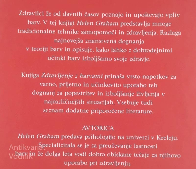 ZDRAVLJENJE Z BARVAMI, Helen Graham