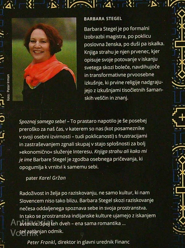 KNJIGA STRAHU ALI KAKO MI JE IME, Barbara Stegel