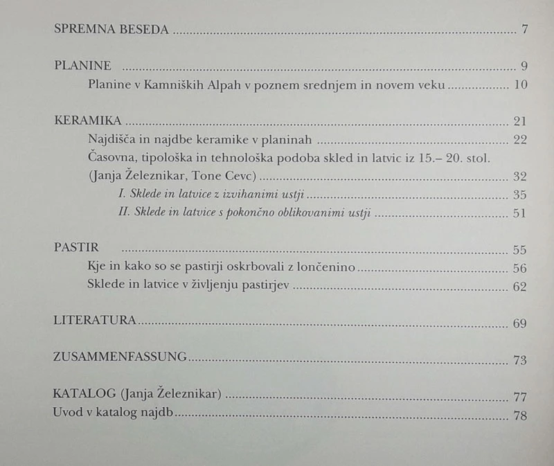 LONČENE POSODE PASTIRJEV, Tone Cevc