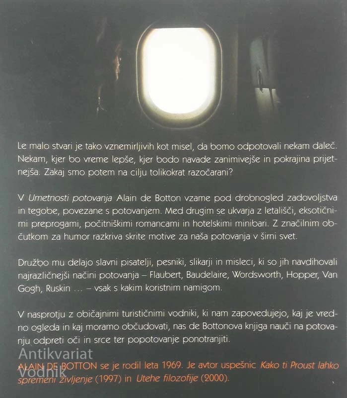 UMETNOST POTOVANJA, Alain de Botton
