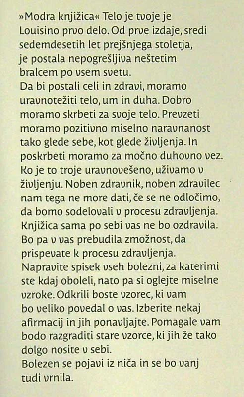 TELO JE TVOJE, Louise L. Hay