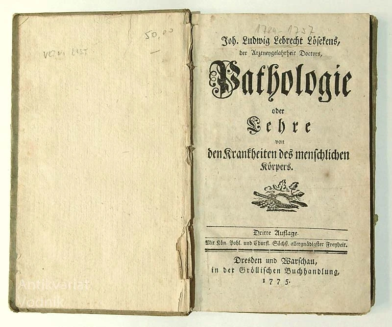 Pathologie oder Lehre von Krankheiten des menschens