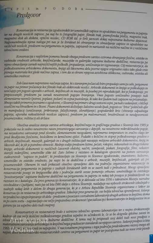 ZAPIS IN PODOBA, pripravila: J. Vodopovec in N. Golob