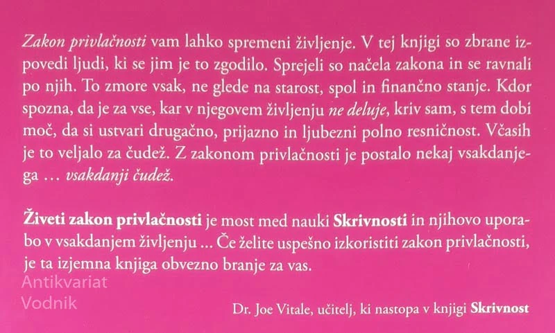 ŽIVETI ZAKON PRIVLAČNOSTI; VSAKDANJI ČUDEŽI, Rich German in Robin Hoch