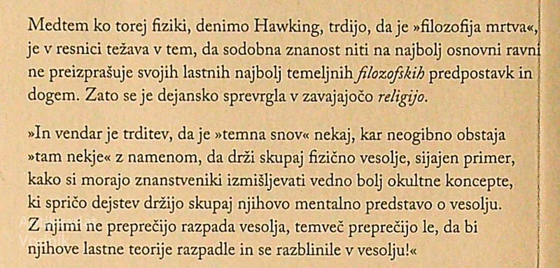 ZNANOST KOT ZABLODA, Peter Wilberg