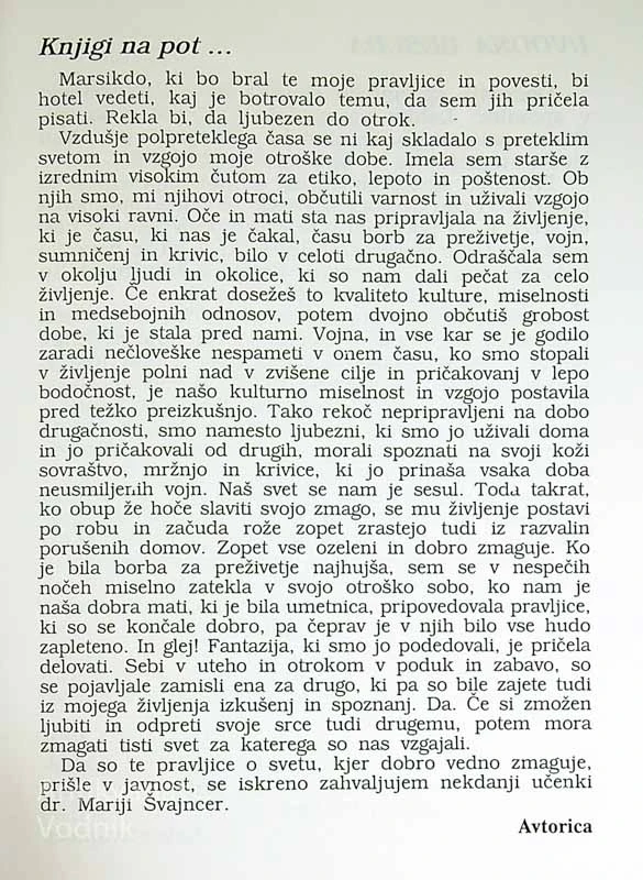 PRAVLJICE IZ SLOVENSKIH KORENIN, Erna Gregorič