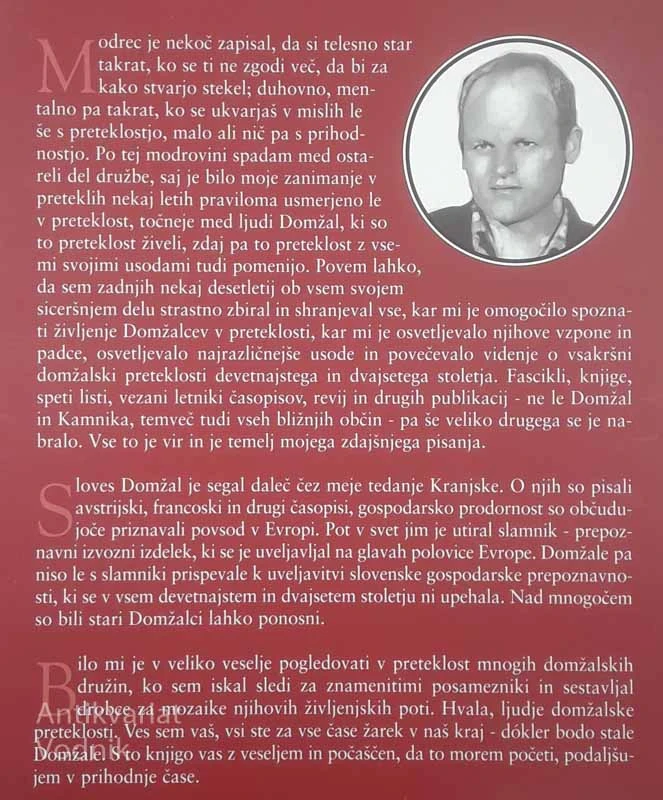 DOMŽALCI IN NJIHOV ČAS, Matjaž Brojan