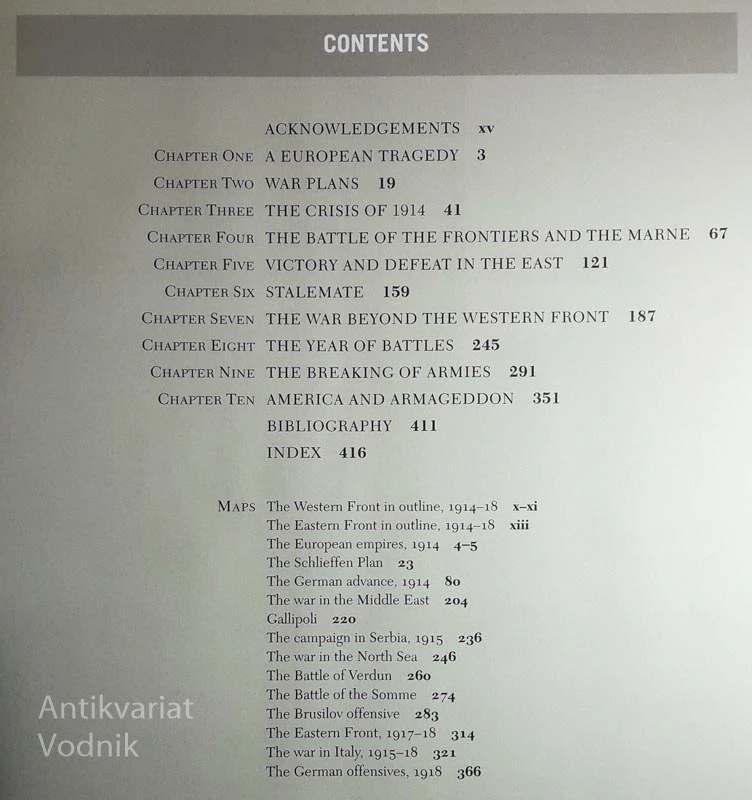 AN ILLUSTRATED HISTORY OF THE FIRST WORLD WAR, John Keegan