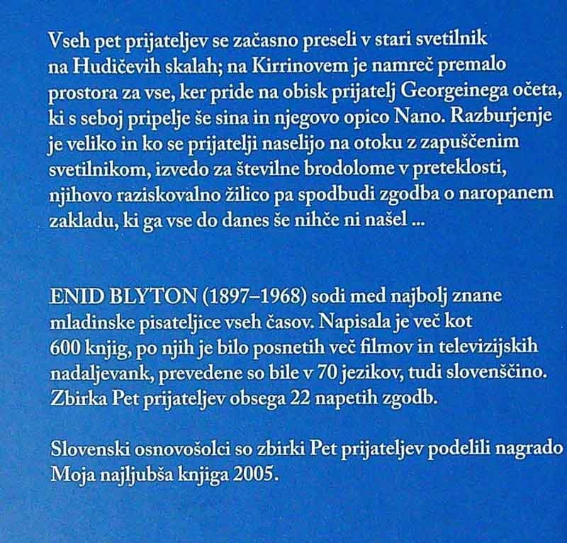 5 PRIJATELJEV; SVETILNIK NA HUDIČEVIH SKALAH, Enid Blyton