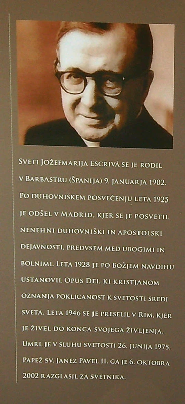 BOŽJI PRIJATELJI, Jožefmarija Escrivá