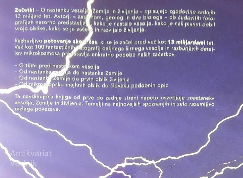 ZAČETEKI; O NASTANKU VESOLJA, ZEMLJE IN ŽIVLJENJA, več avtorjev