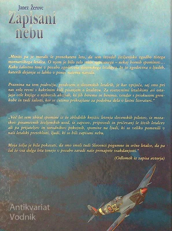 ZAPISANI NEBU, Janez Žerovc